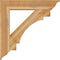 Ekena Millwork Merced Traditional Rough Sawn Bracket w/ Offset Brace, Western Red Cedar, 8"W x 38"D x 38"H BKT0806X38X38MRC01RWR - alternate 2